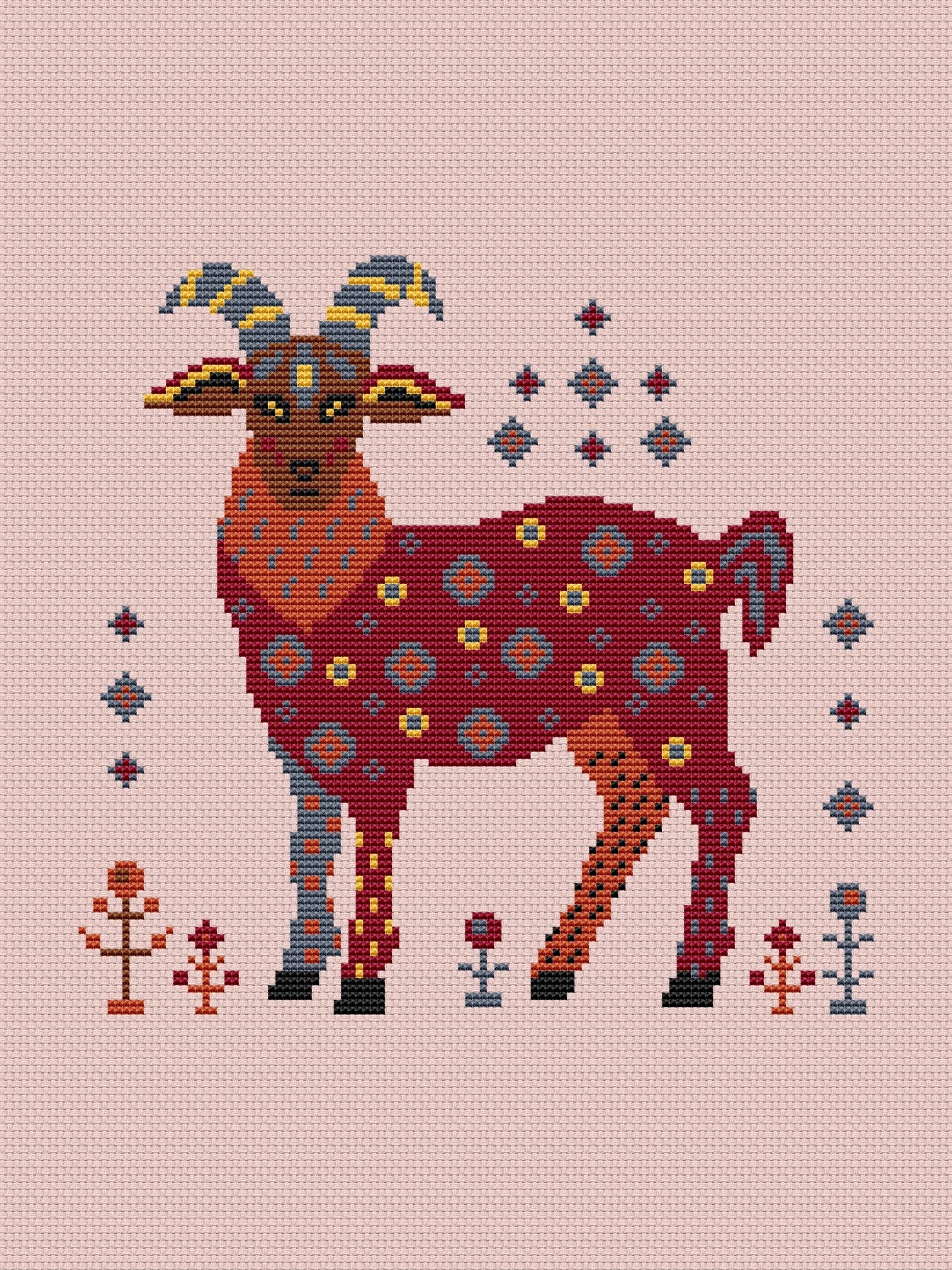 Goat - cross stitch pattern