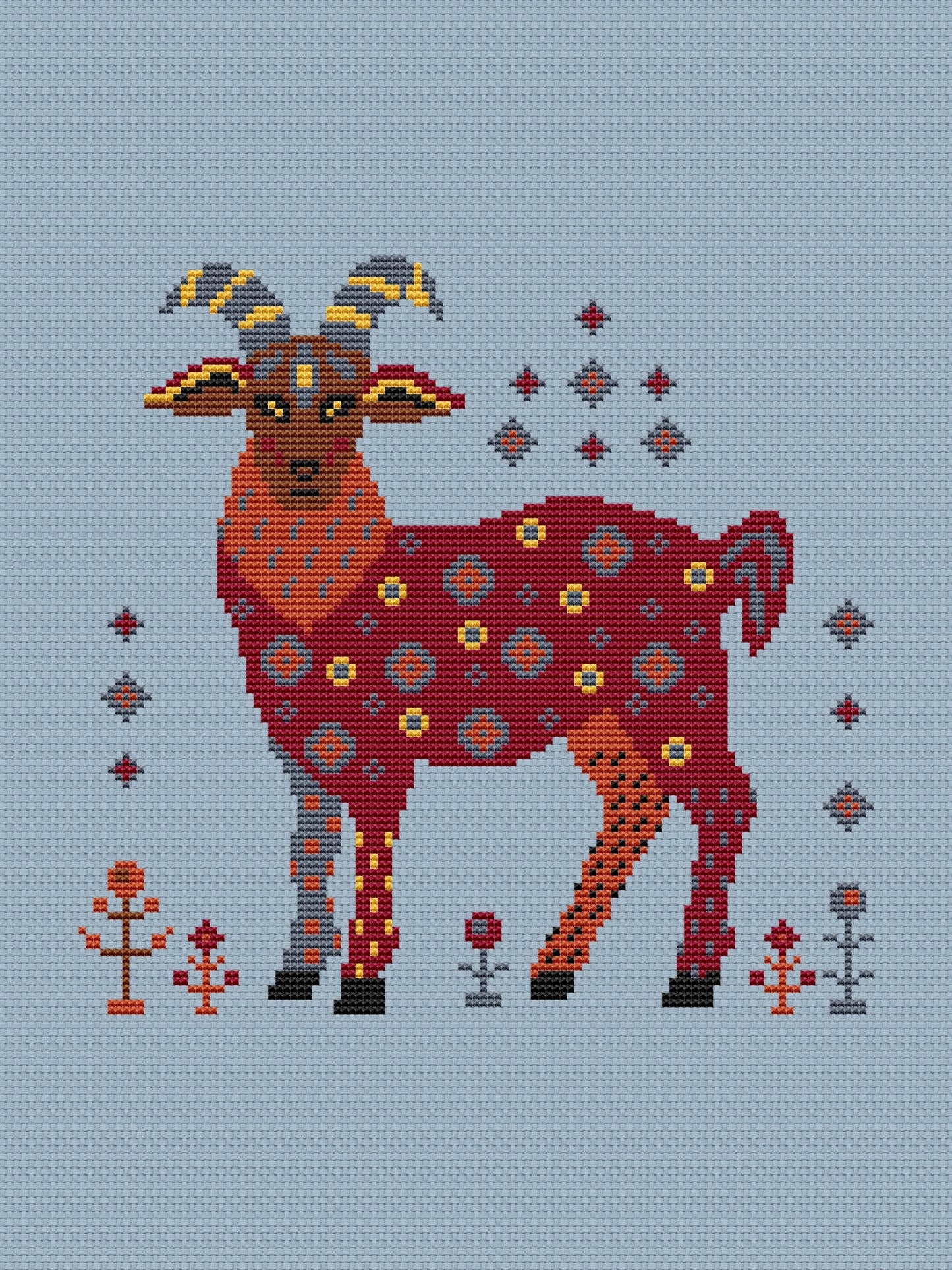 Goat - cross stitch pattern