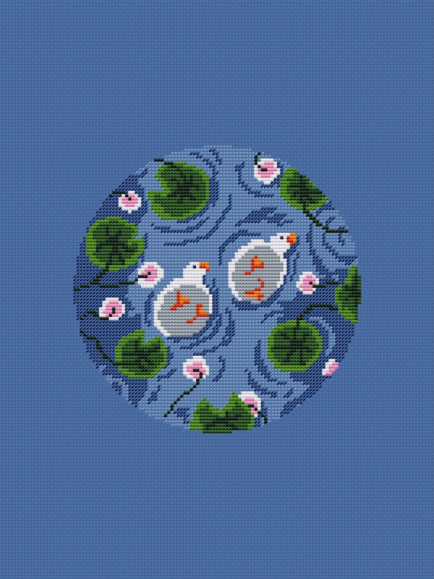 Small lake - cross stitch pattern PDF