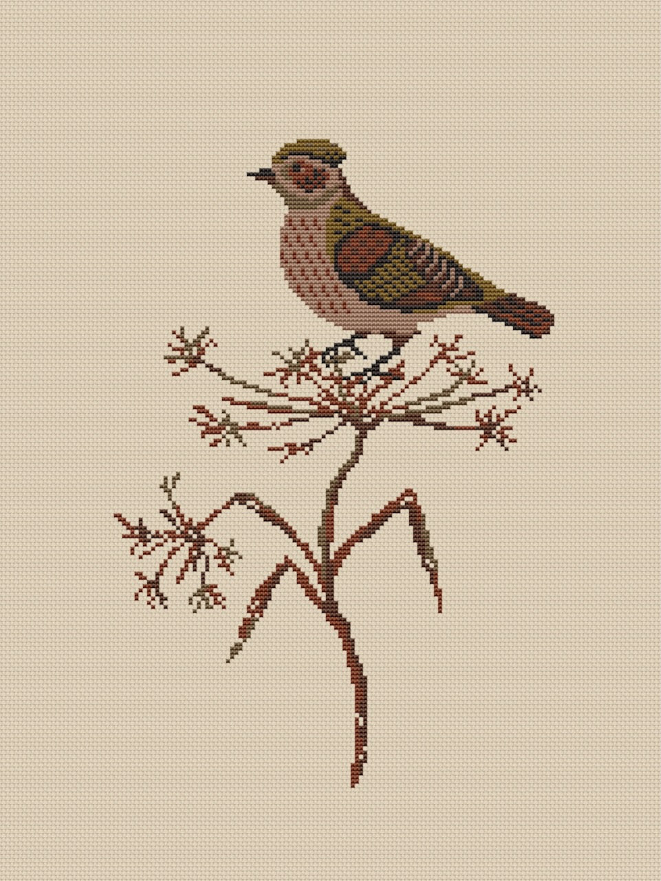 Lark - cross stitch pattern