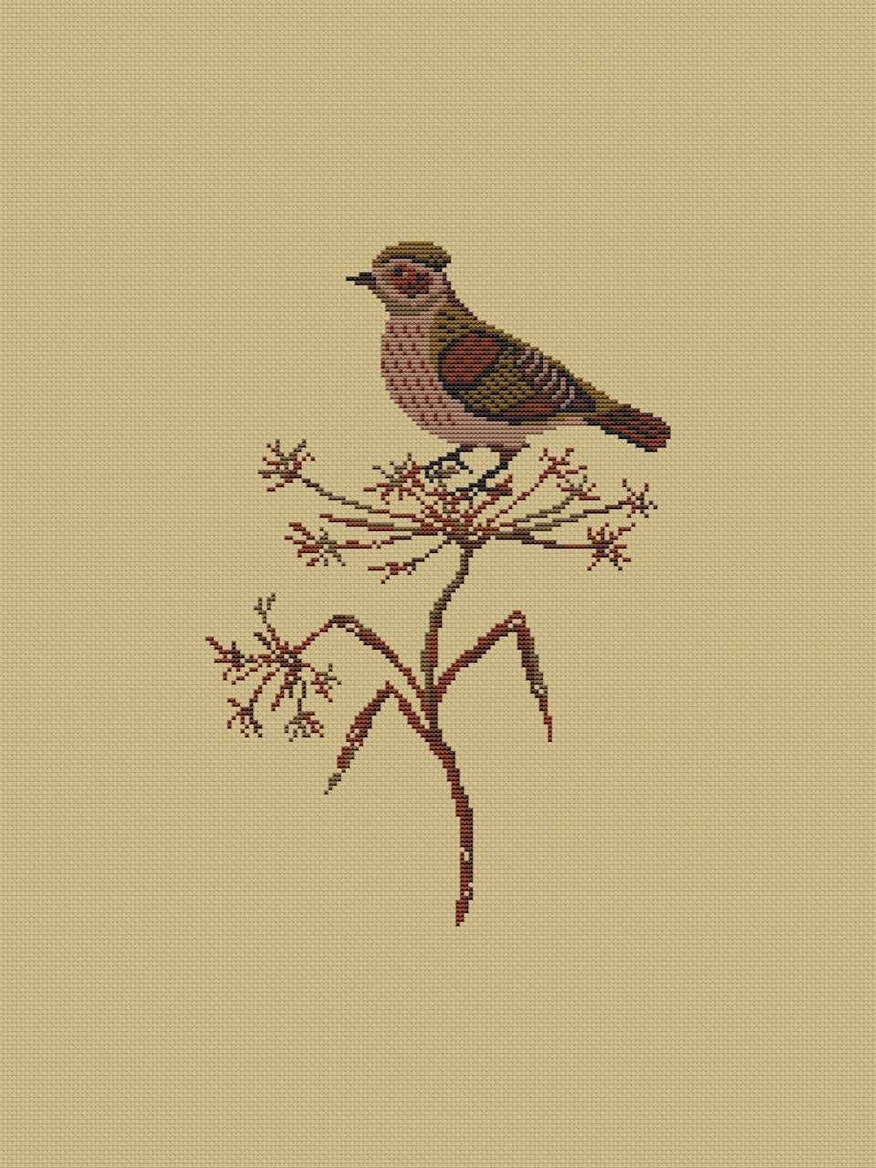 Lark - cross stitch pattern
