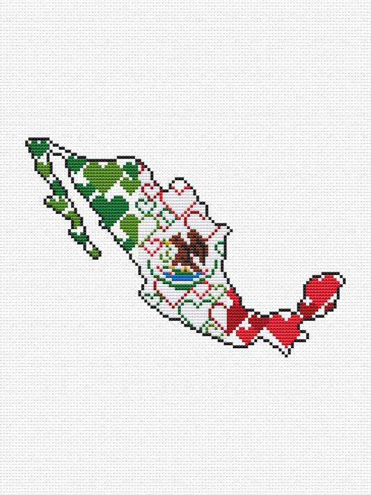 Mexico - cross stitch pattern