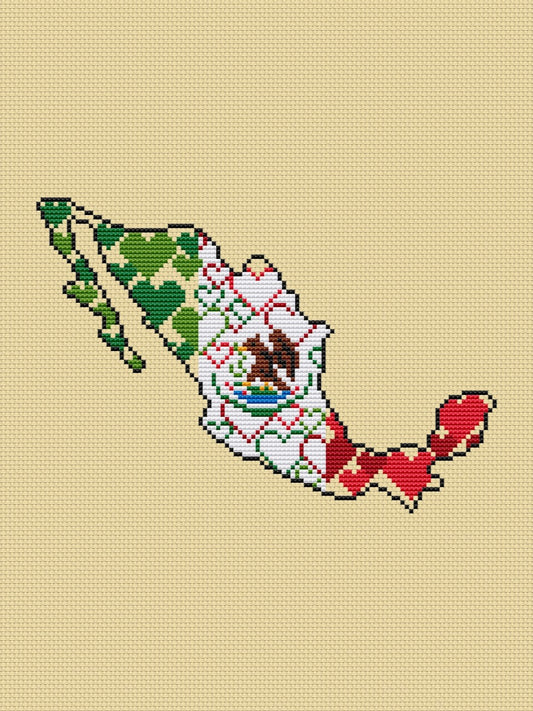 Mexico - cross stitch pattern
