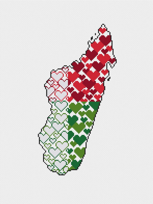 Madagascar - cross stitch pattern