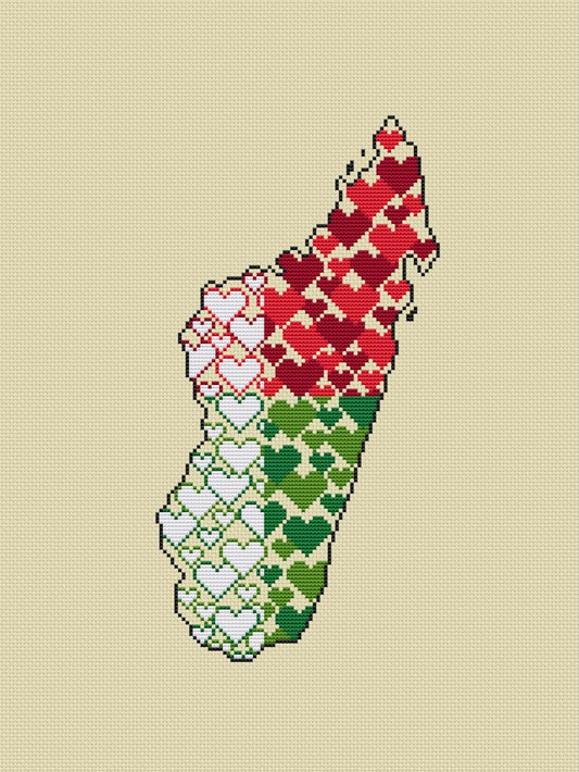Madagascar - cross stitch pattern