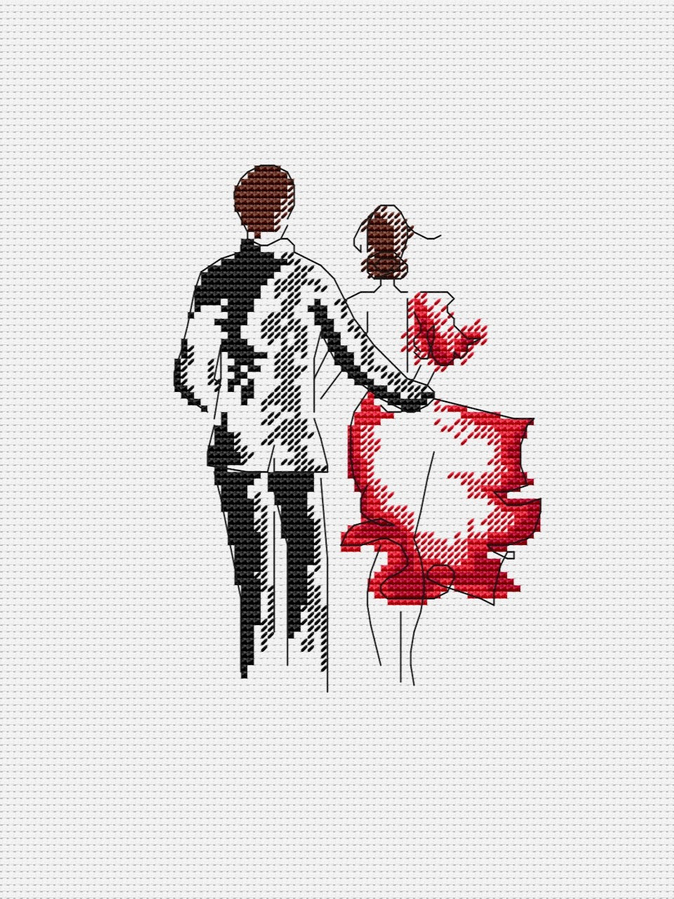 Romantic date - cross stitch pattern