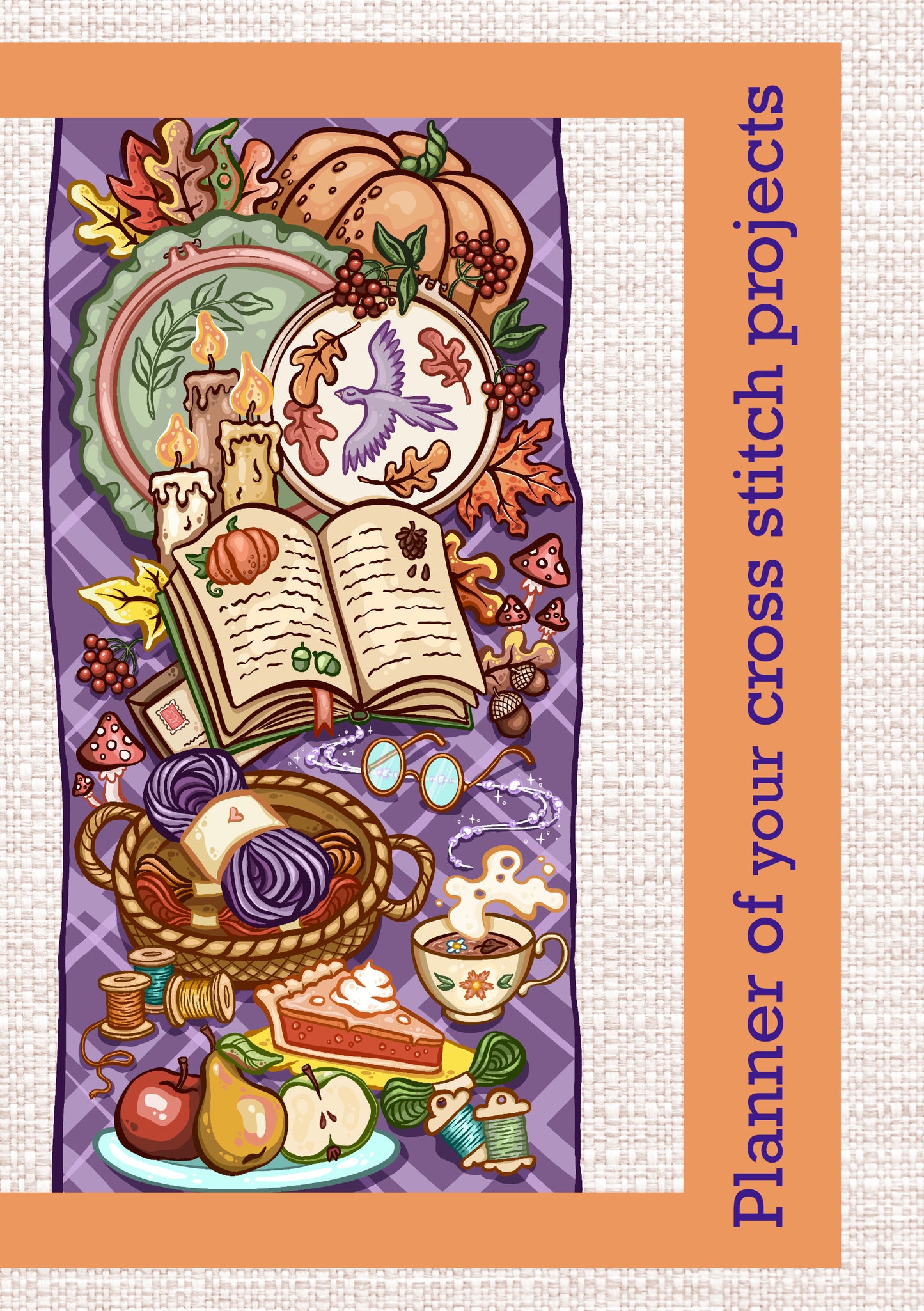 Embroiderer's Planner PDF - Cross Stitch Journal PDF Autumn