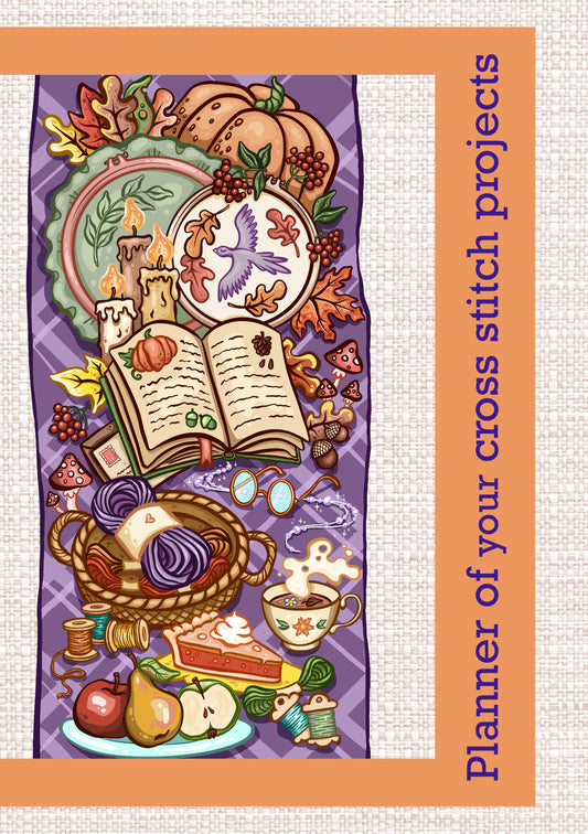 Embroiderer's Planner PDF - Cross Stitch Journal PDF Autumn