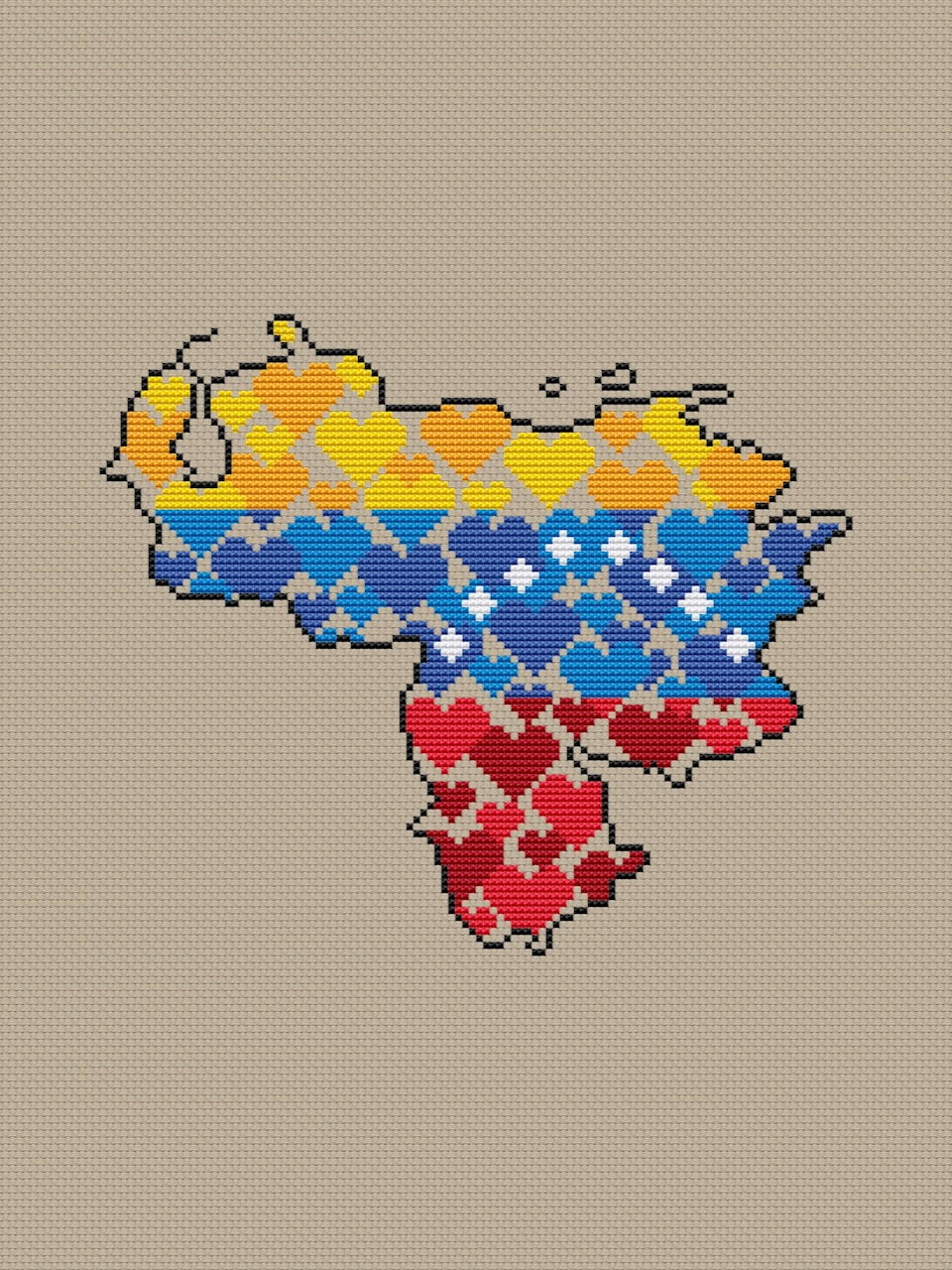 Venezuela - cross stitch pattern