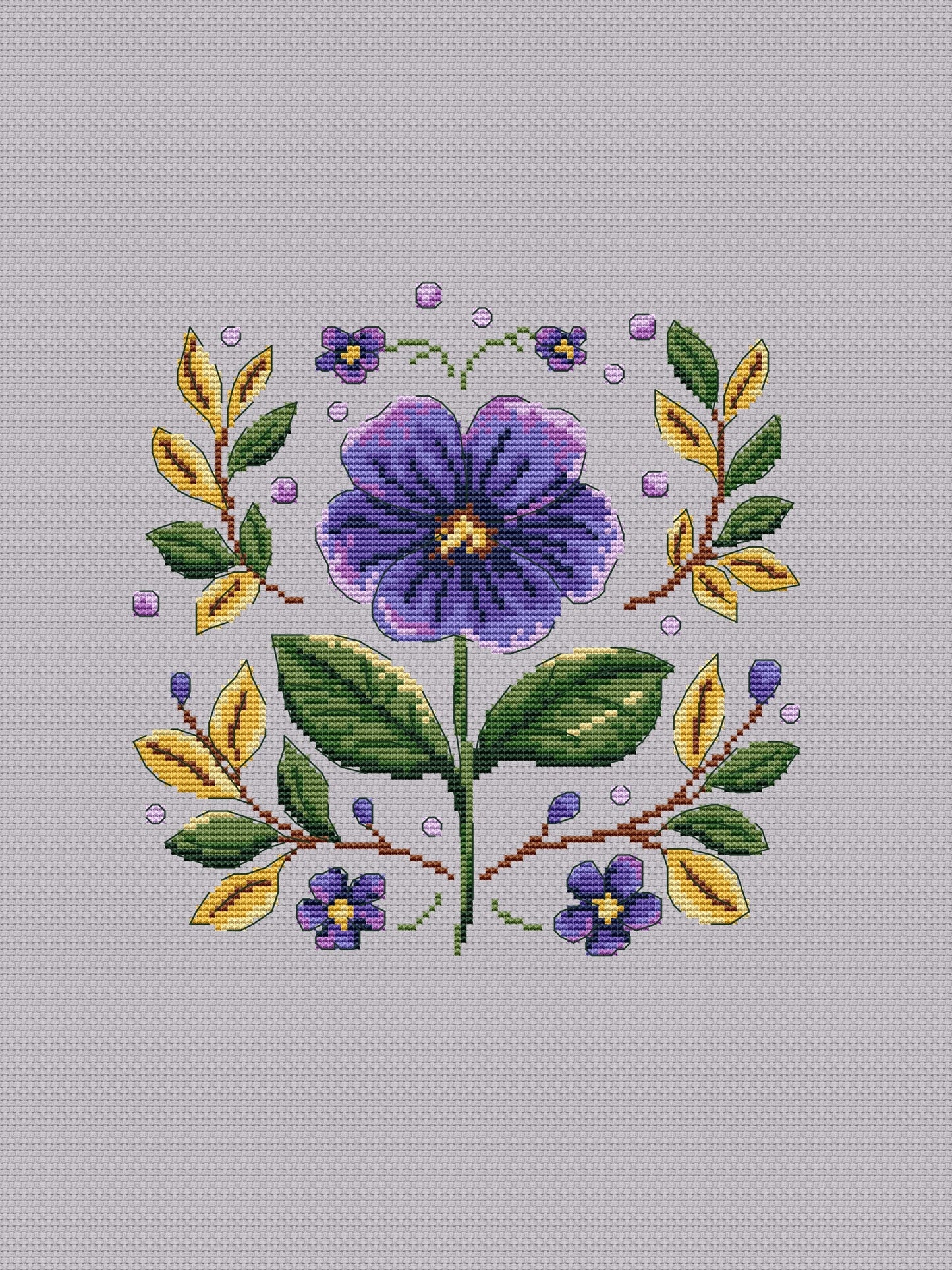violet easy embroidery