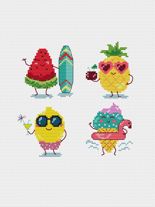 summer fruit stitch pattern