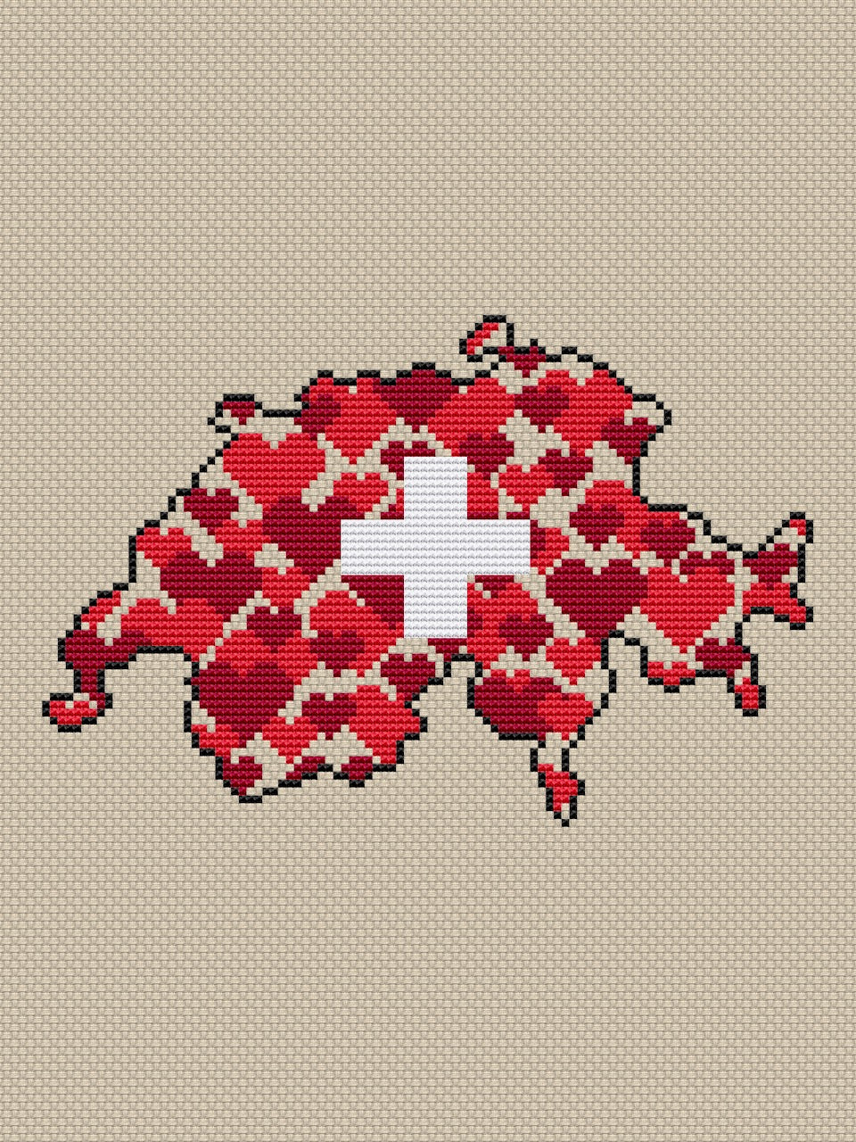 Switzerland cross stitch pattern-2