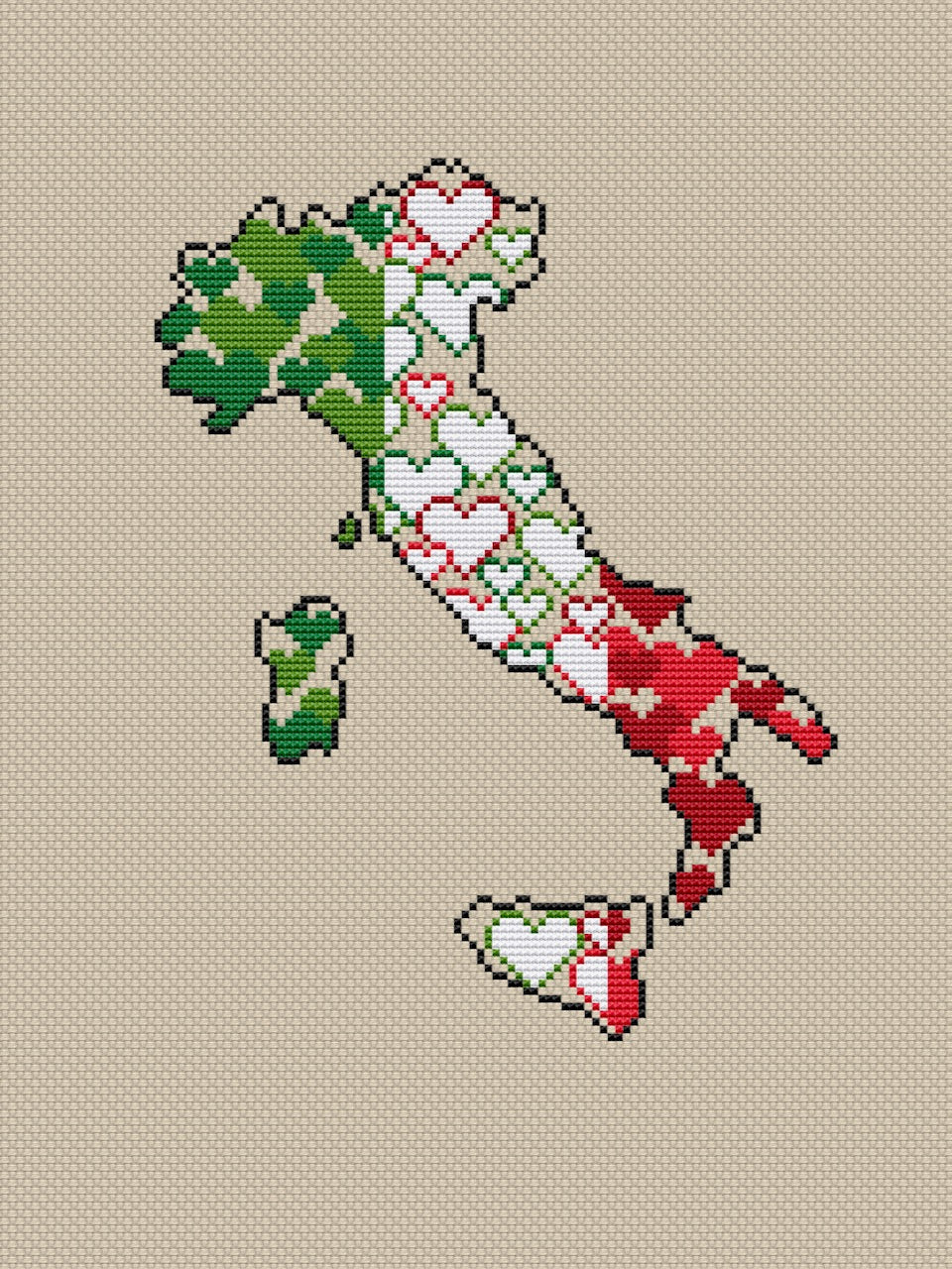 Italy cross stitch pattern-2
