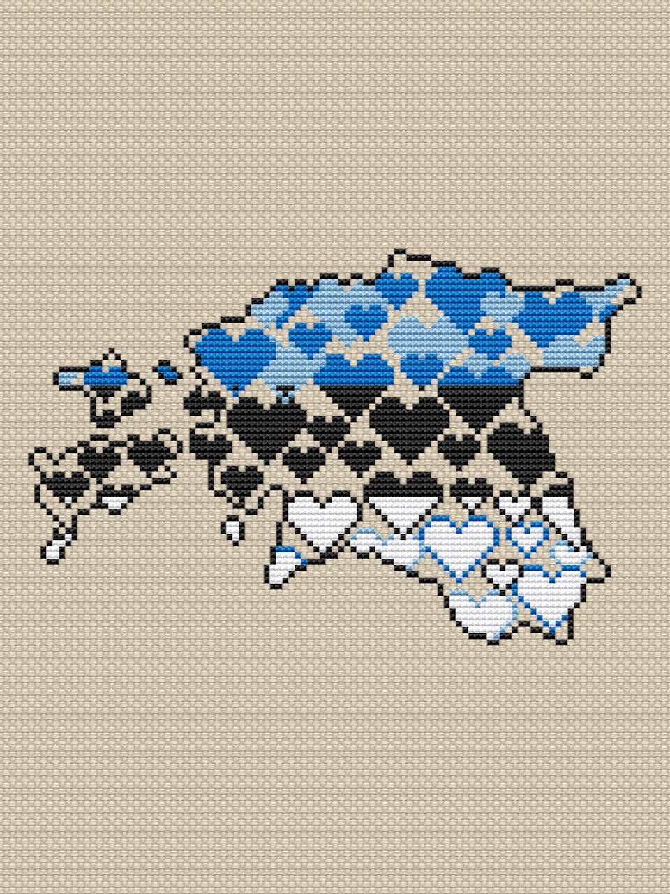 Estonia free cross stitch pattern