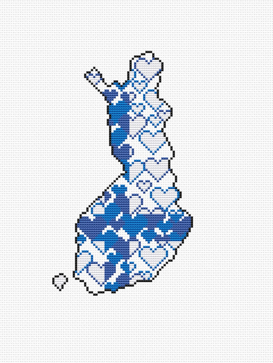 Finland cross stitch pattern