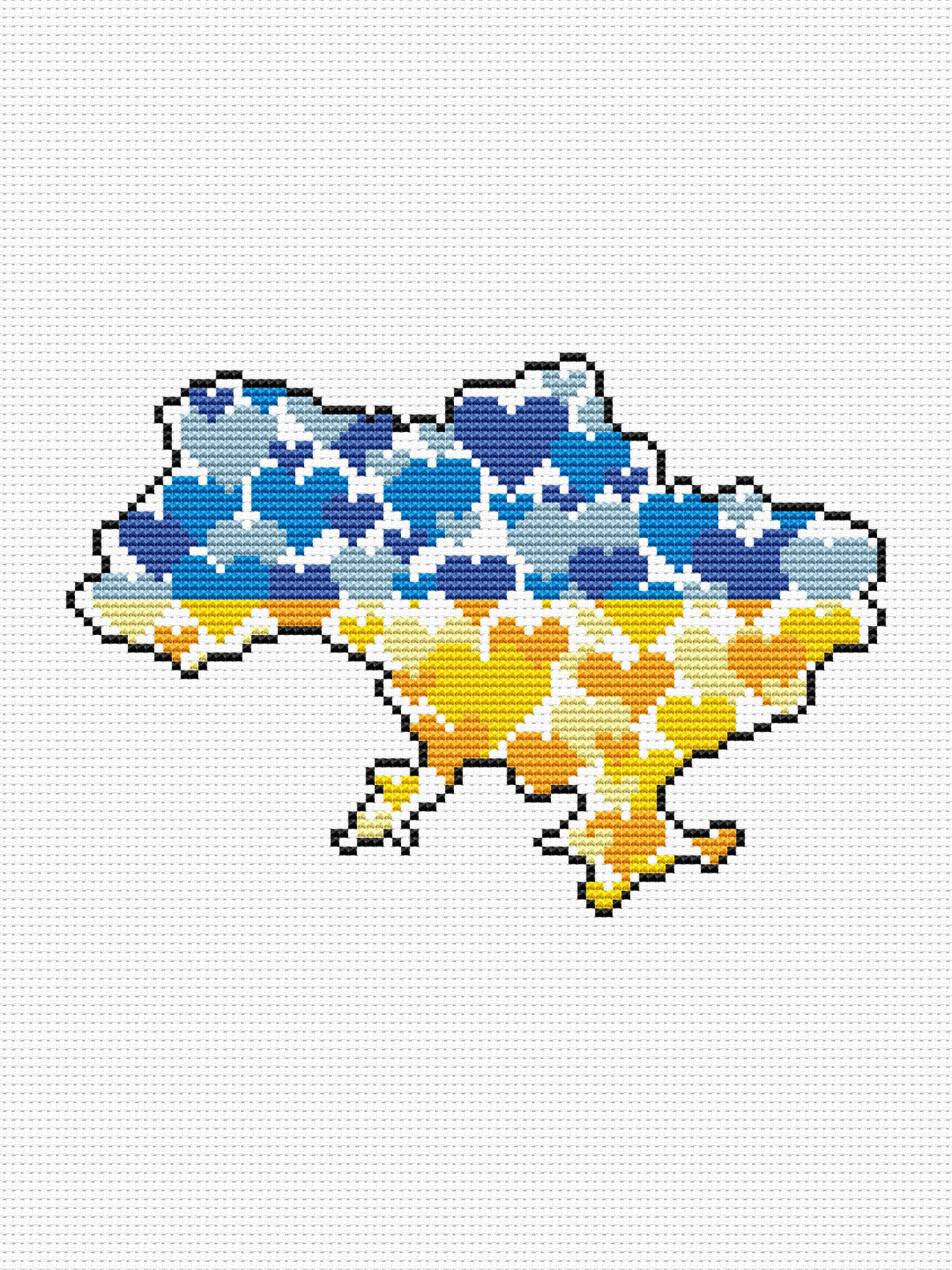 Ukraine - free cross stitch pattern – Kate Stitch Land