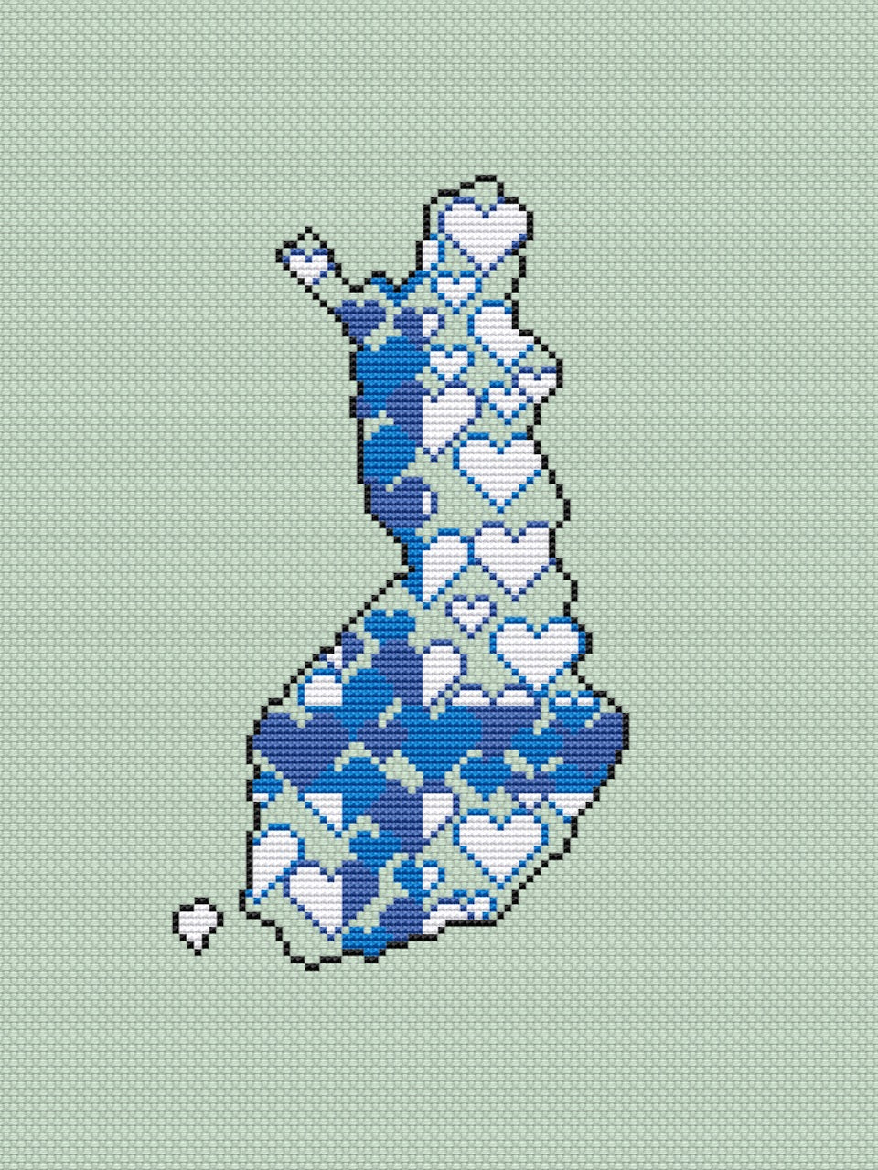 Finland cross stitch pattern-4