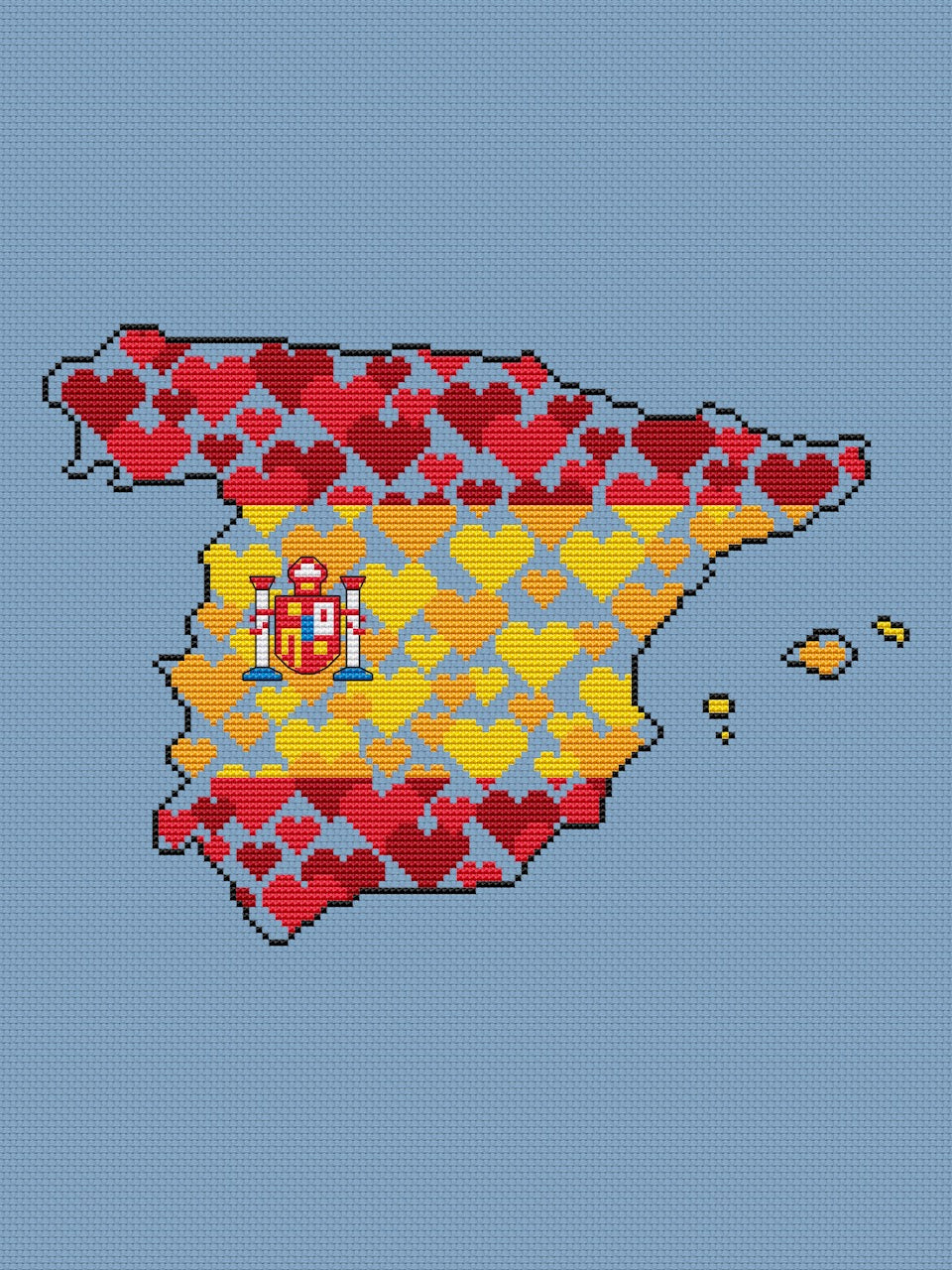 Spain cross stitch pattern-3