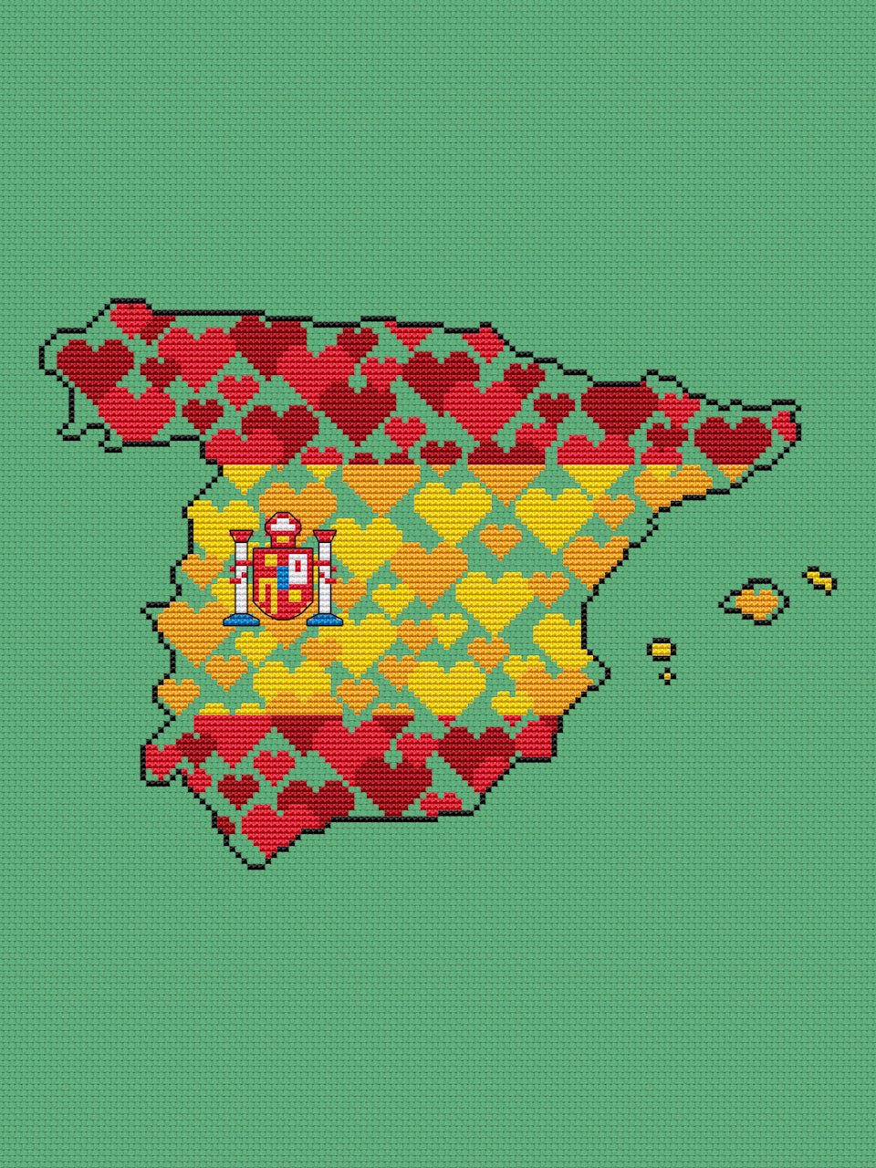 Spain cross stitch pattern-4