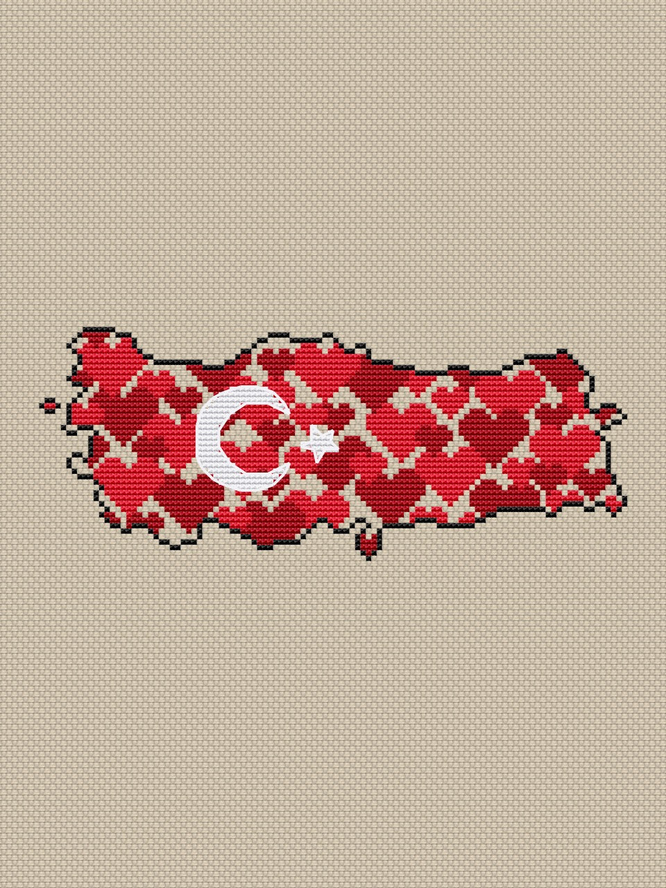 Turkey cross stitch pattern-4