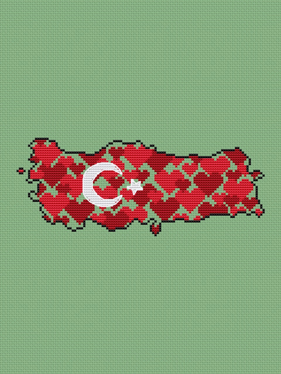 Turkey cross stitch pattern-3